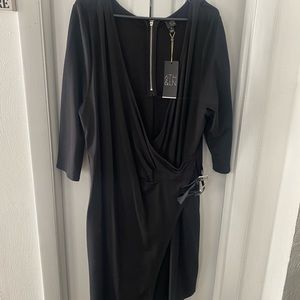 NEW Lane Bryant black wrap dress!